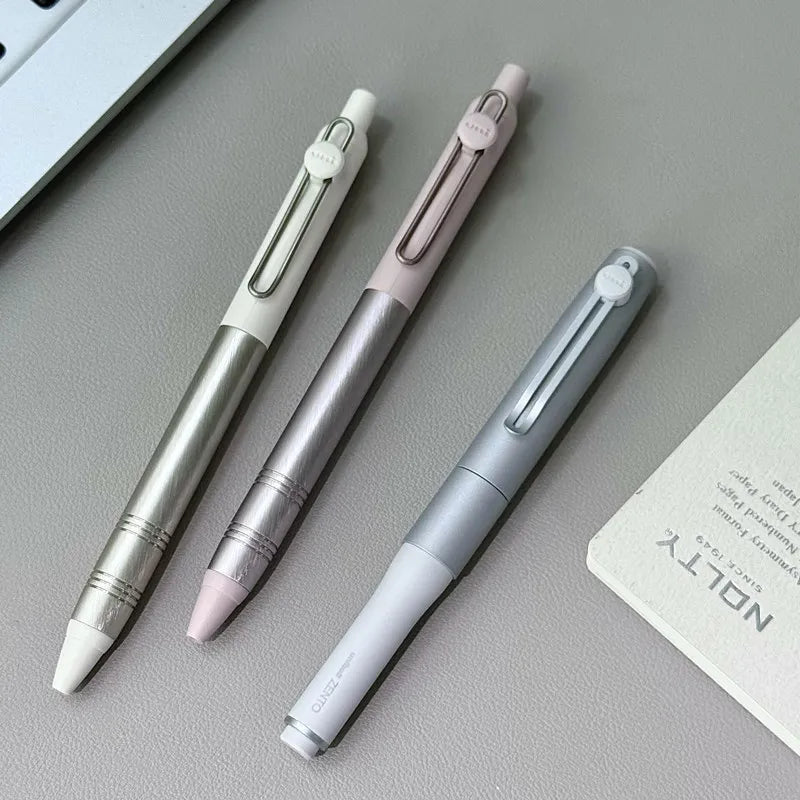 Uni-ball ZENTO Aluminum Grip Metal Pen,0.38/0.5mm Smooth Writing With Original Refills For Academic Exams&Professional Signing