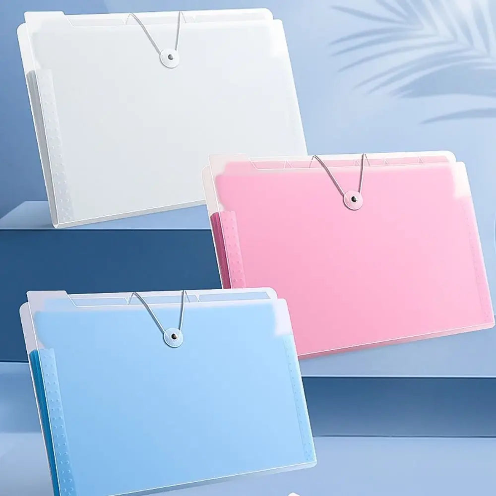 Waterproof A4 File Folder 4/8/12 Pockets Classified Storage Organ Bag PP Test Paper Storage Portfolio Organizer Student
